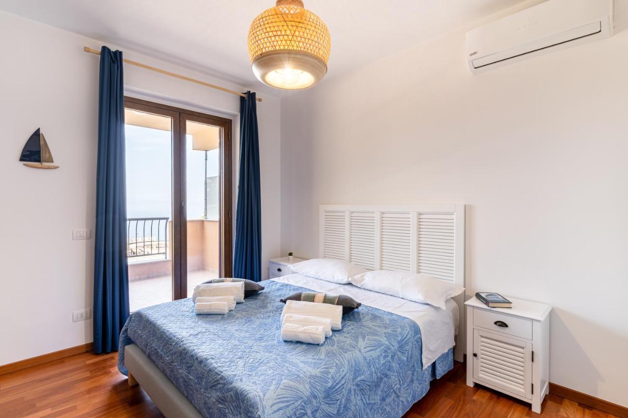 Calipso Big Apt With Sea View, Parking & Pool Taormina Esterno foto
