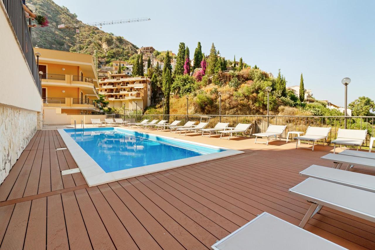 Calipso Big Apt With Sea View, Parking & Pool Taormina Esterno foto
