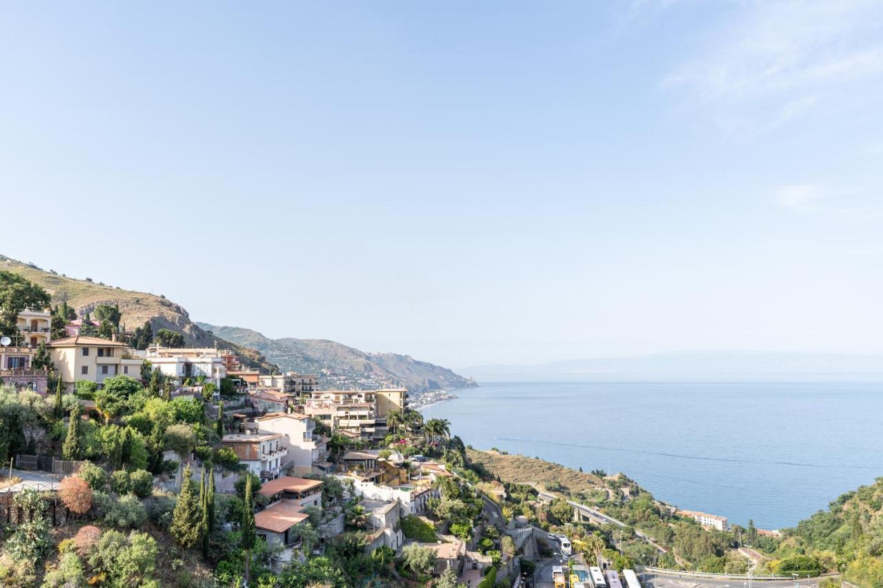 Calipso Big Apt With Sea View, Parking & Pool Taormina Esterno foto